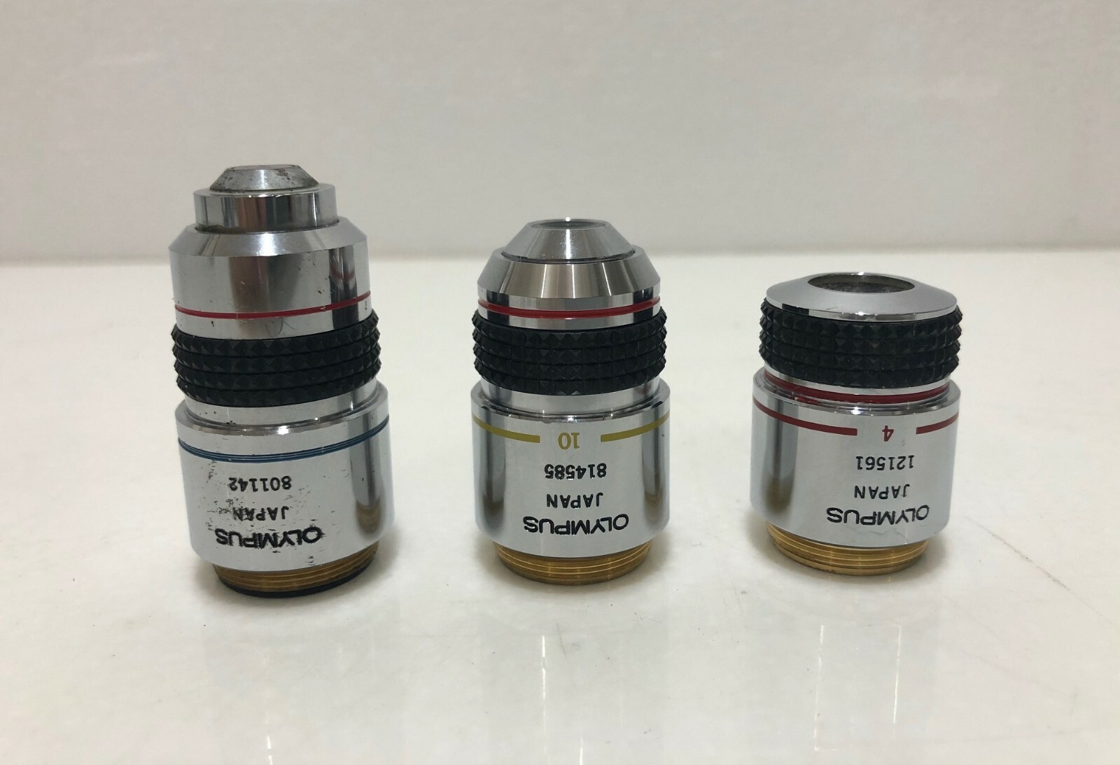 Olympus SPlan PL 4x 10x 40x Set Microscope Objective, DHL Shipping World Wide.