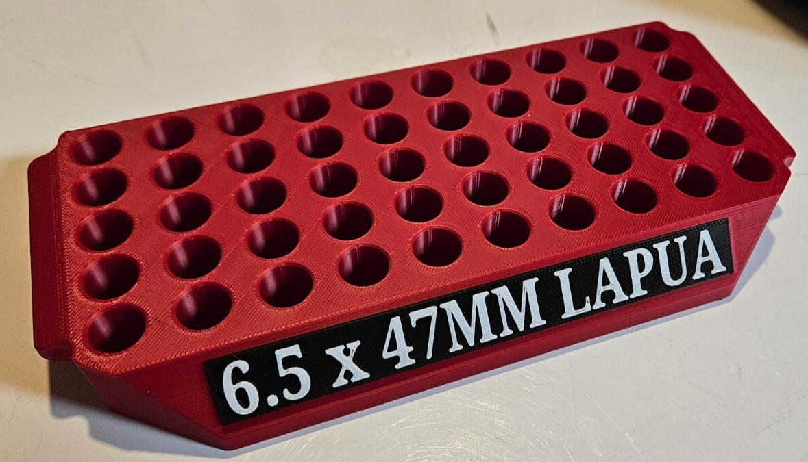 Reloading Tray for 6.5 x 47 Lapua or similar size - Select Color