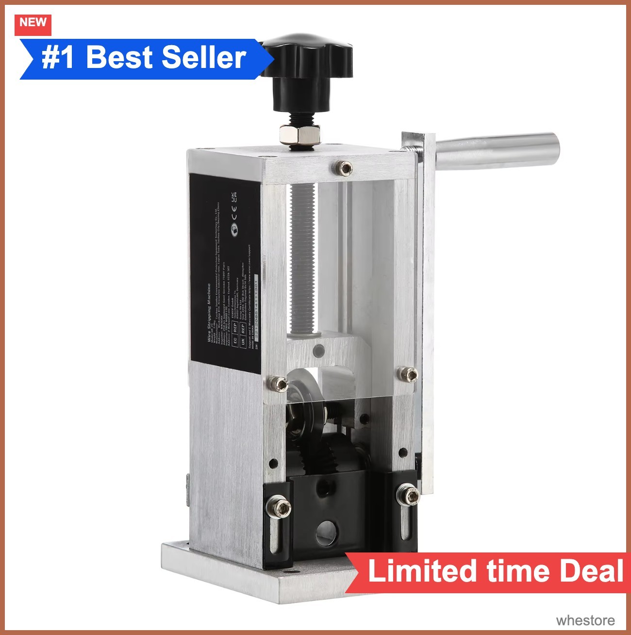 Manual Wire Stripping Machine 1.5-40mm Aluminum Frame Cable Peeler Scrap Copper