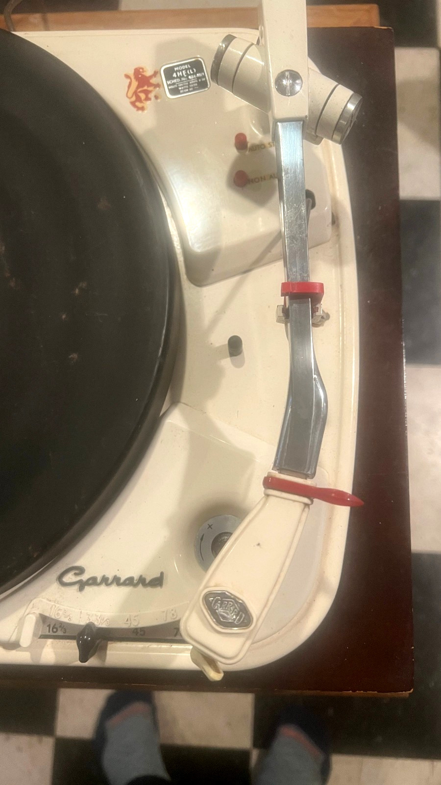 Garrard 4hf turntable MOTOR IS WORKING!