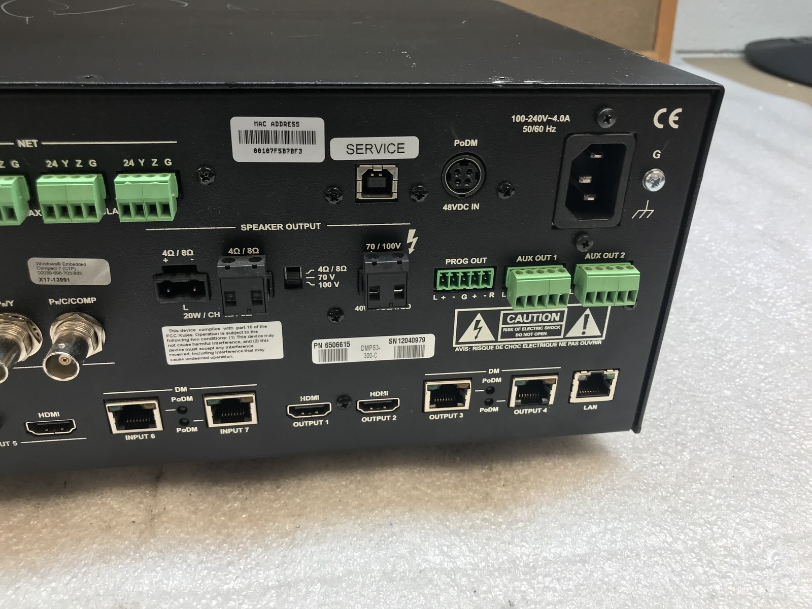Crestron DMPS3-300-C 3-Series 4K DigitalMedia Presentation System