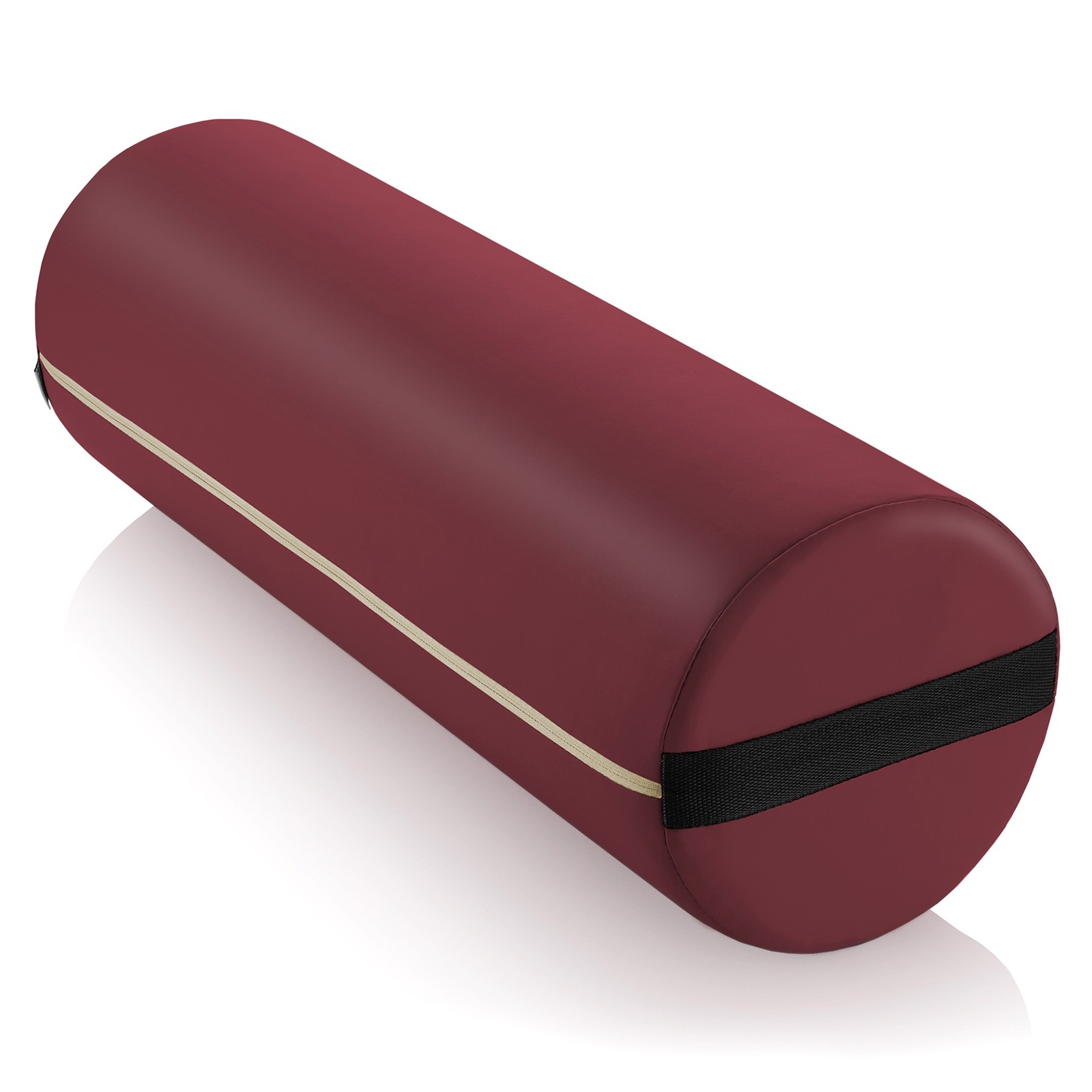 9" Massage Table Jumbo Round Bolster Pillow Headrest Cushion - Burgundy