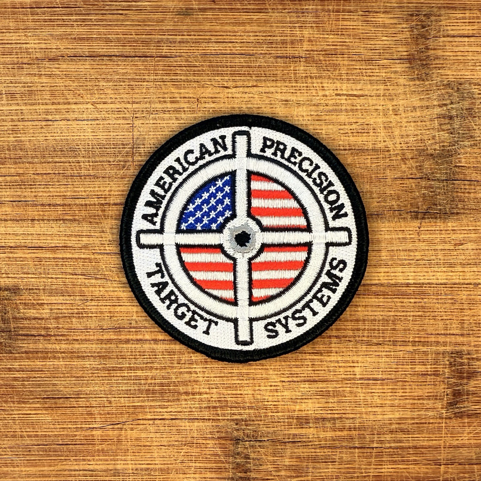 American Precision Target Systems Patch 3x3 Round Embroidered USA Flag