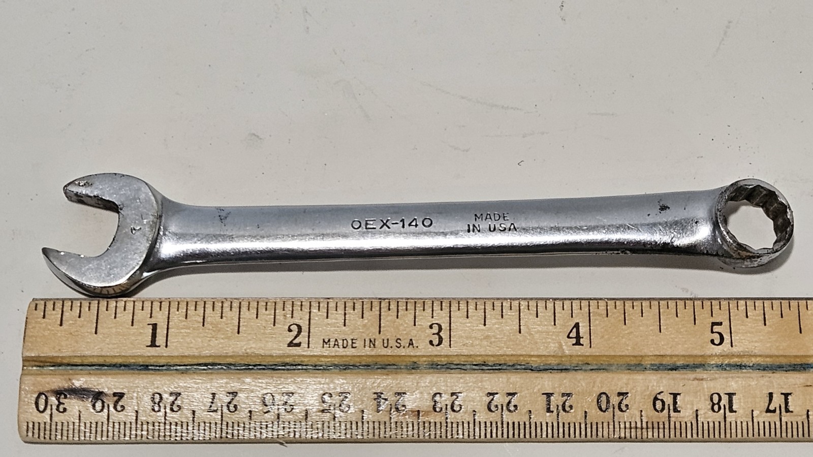 Vtg Snap On OEX-140 Combo Wrench 7/16"