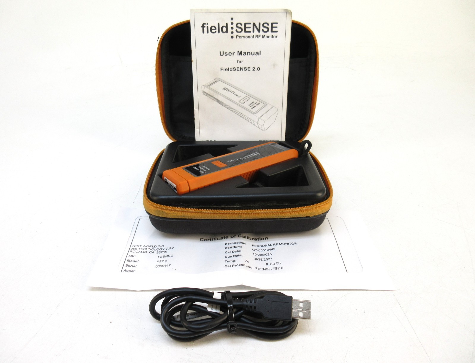 FieldSENSE 2.0 Personal E & H Field Isotropic RF Monitor 50MHz - 6GHz, Cal 10/27