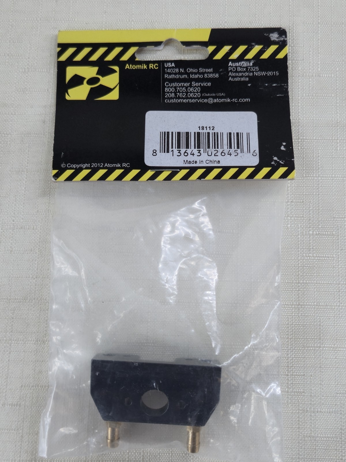 Water-Cooled Motor Mount for Atomik RC Barbwire XL RC Boat