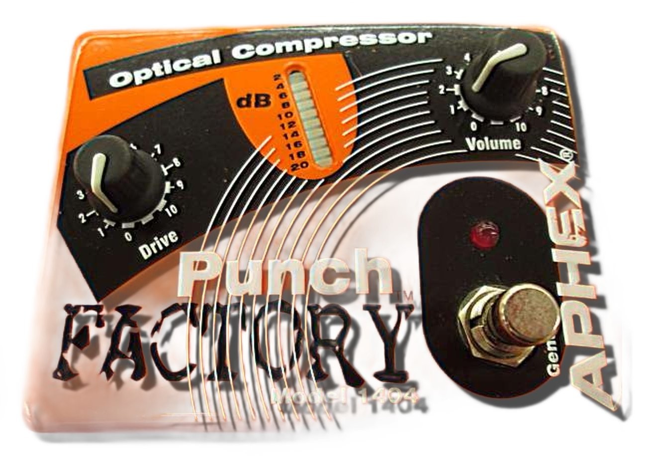 Aphex Punch Factory Compressor Effects Pedal Tested & Works 27910