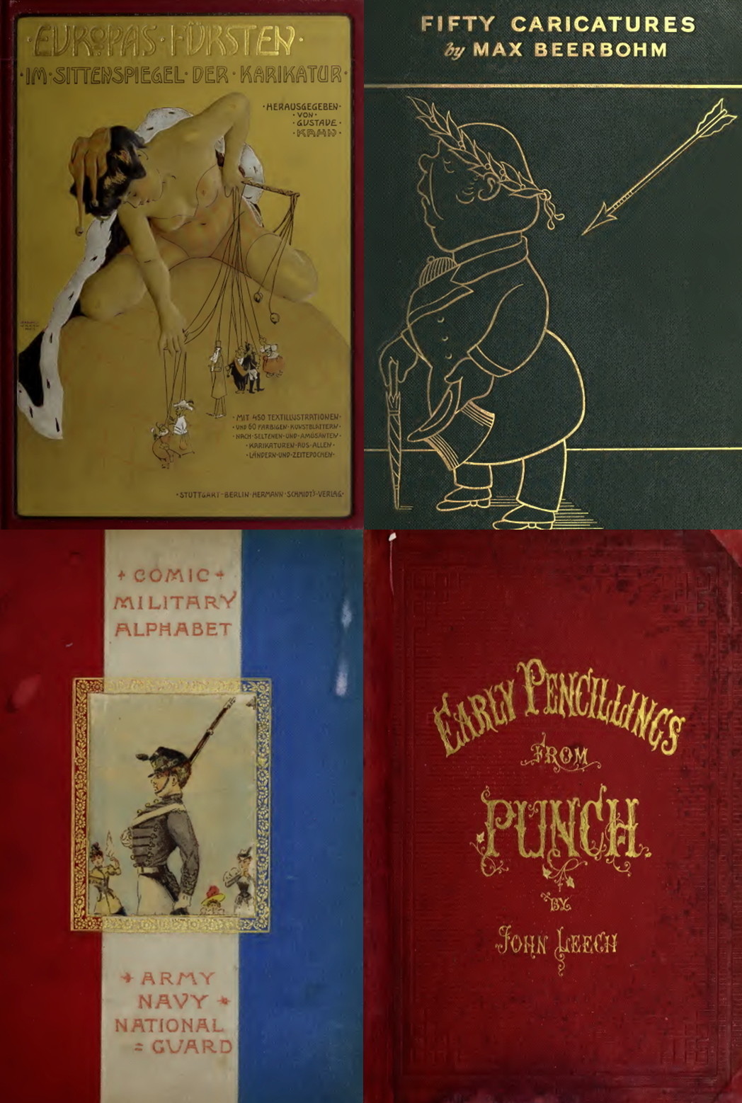 231 Old Books on Caricature Cartoon Drawing Animation Humor Art History on USB