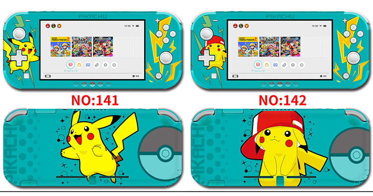 Vinyl Decal Skin Sticker Protector for Nintendo Switch Lite Pikachu S4