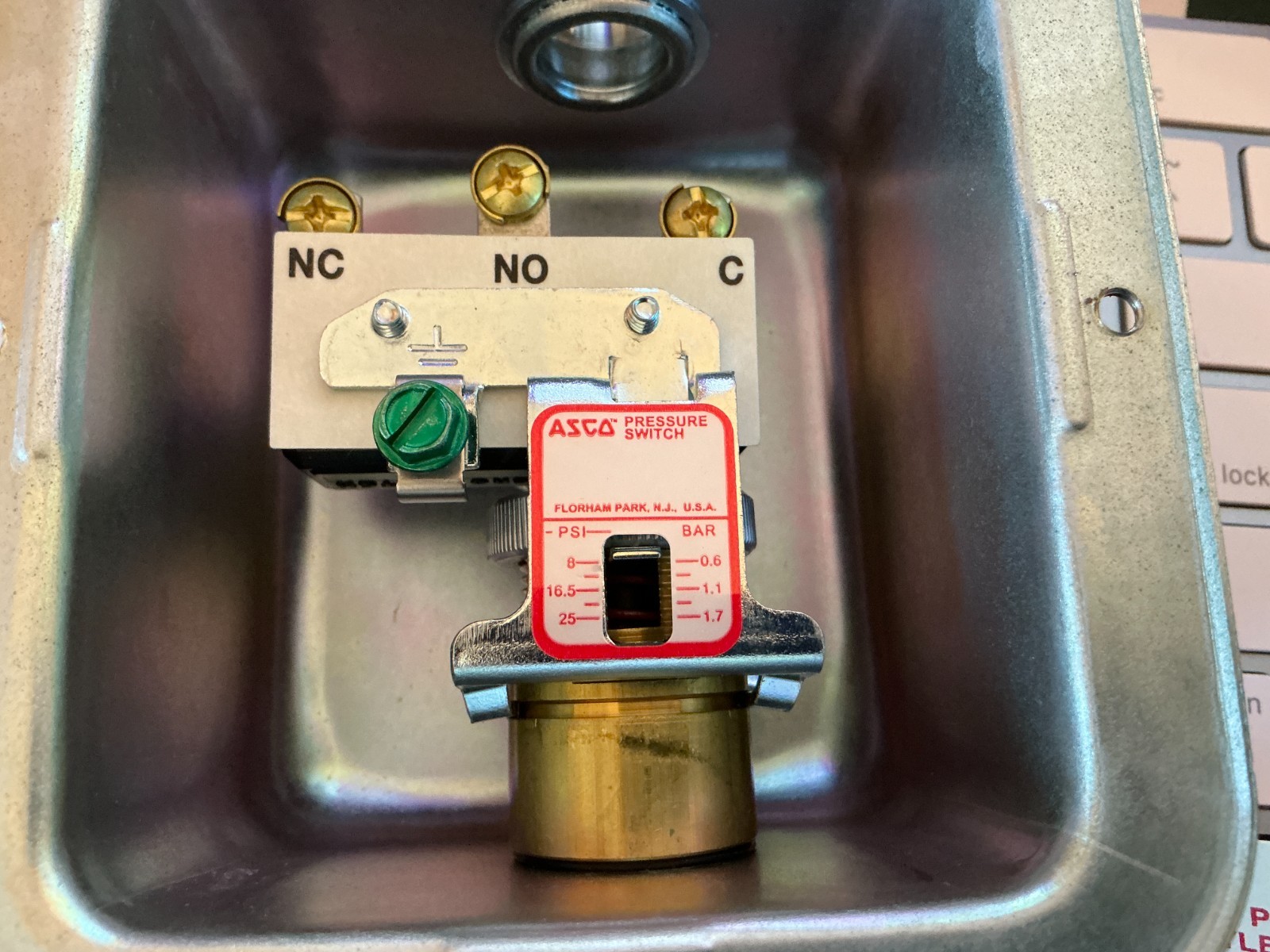Asco HB31A464 Pressure Switch 3, 3S, 4 & 6