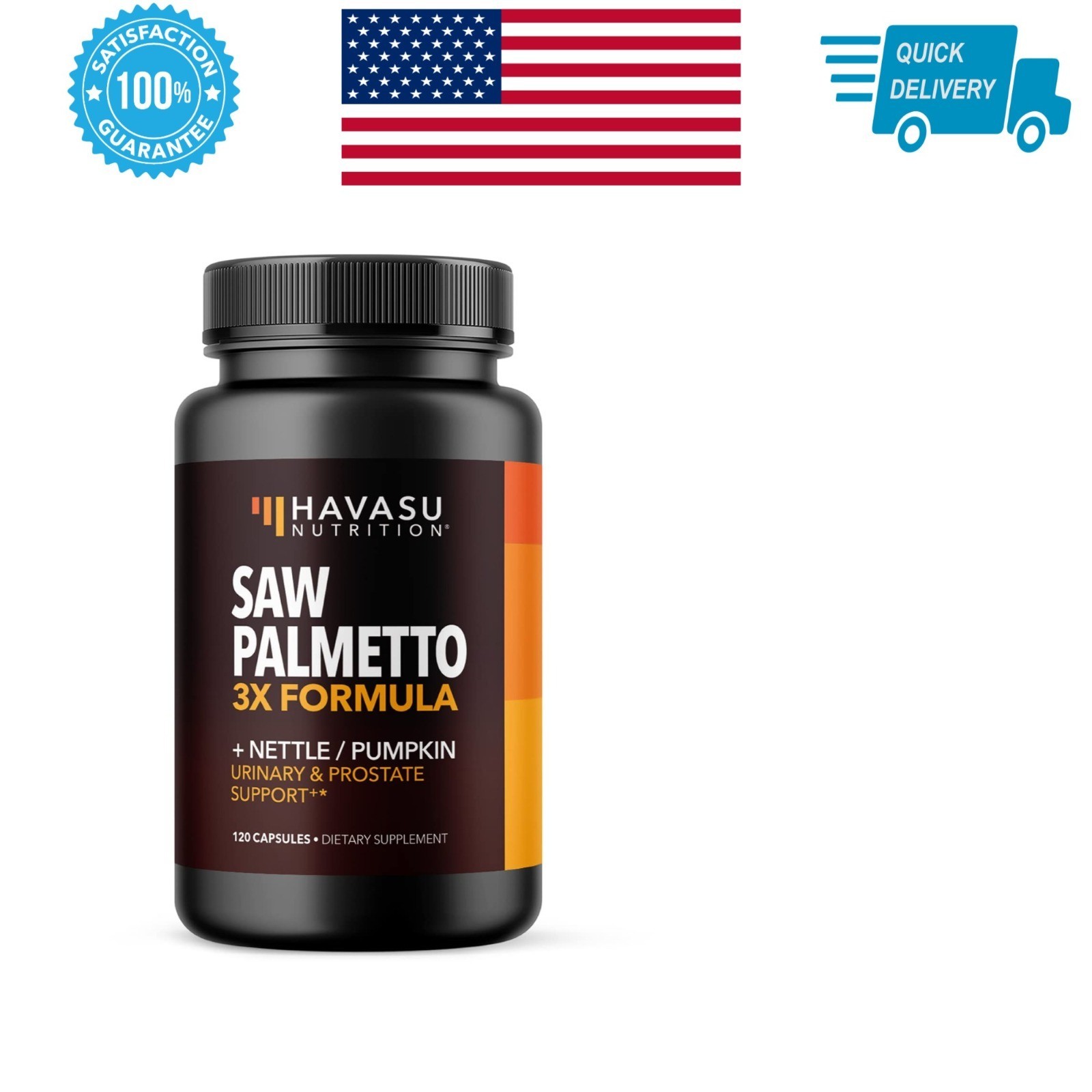 Saw Palmetto Supplement for Men, DHT Blocker, 120 Count