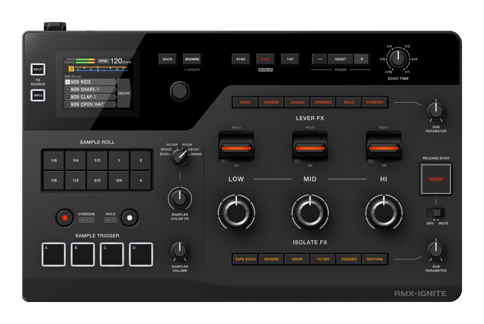 AlphaTheta RMX-IGNITE Effector High-Performance DJ FX Processor