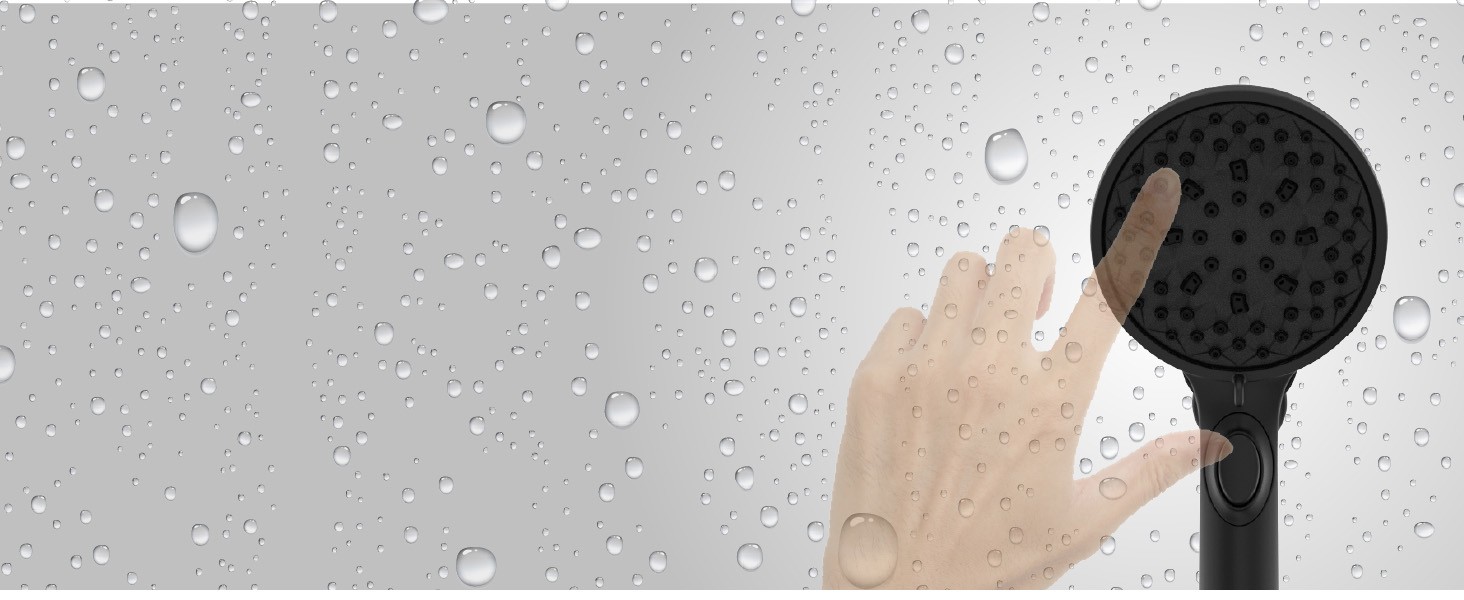 HydroFuse Handheld Shower Head with Magnetic Docking 6-Function High Pressure