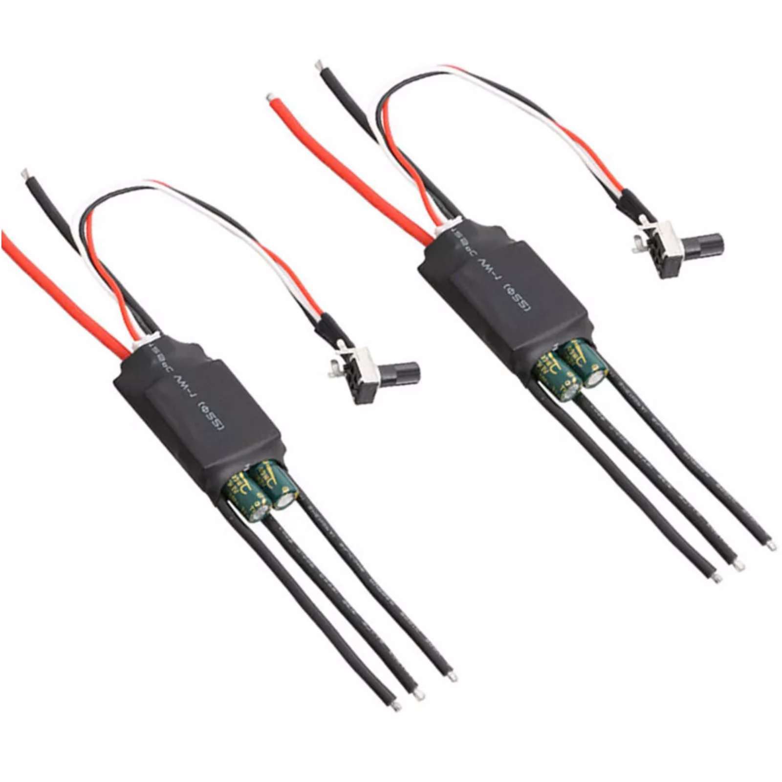 Brandnew 2pcs 3-phase Brushless Motor Driver BLDC ESC Speed Controller 7-24V