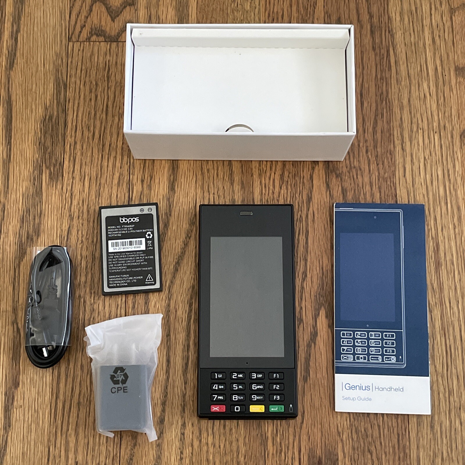 Genius Powered by BBPOS Wireless Hand Held Device Credit Card Reader POS