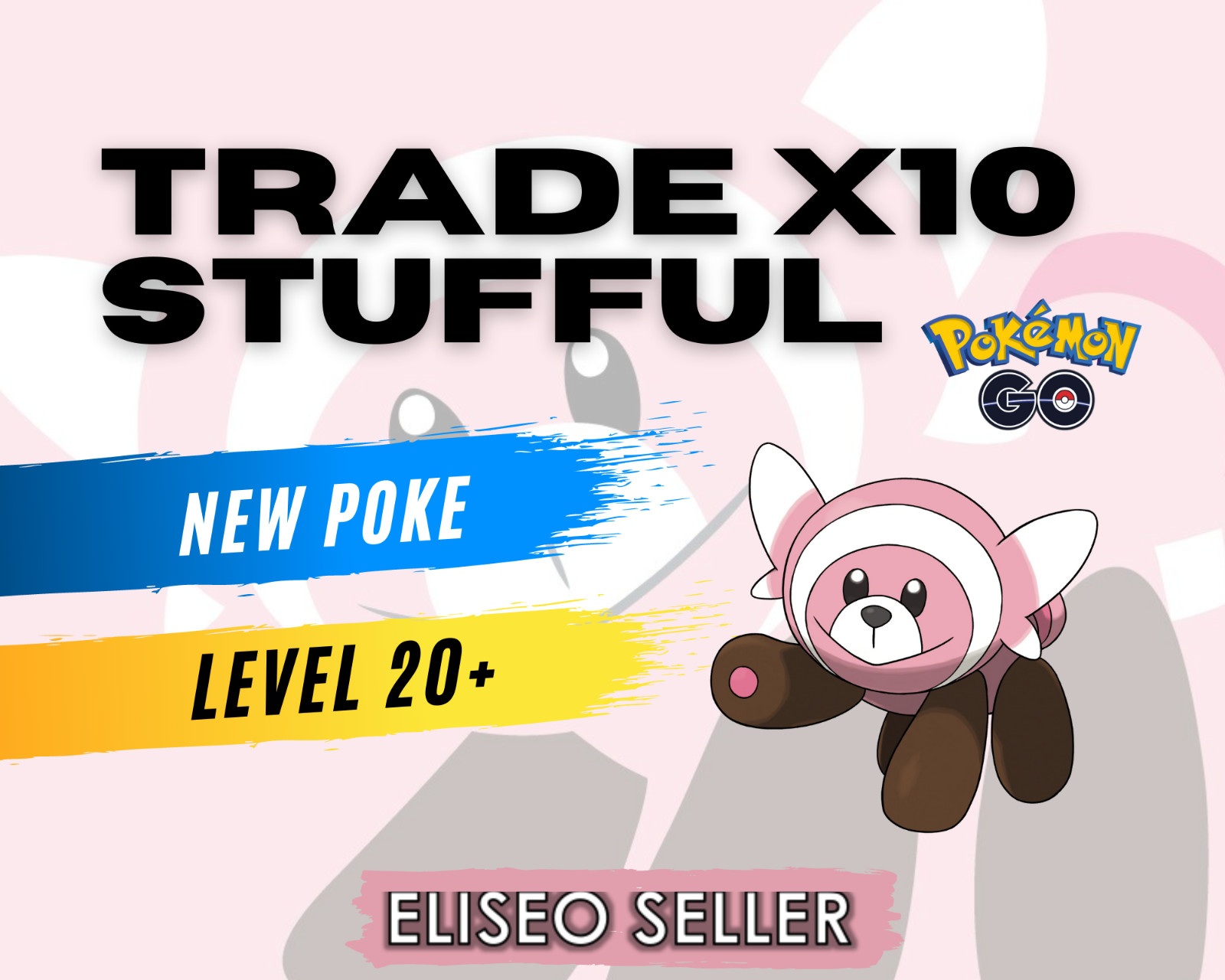 Pokemon Stufful x10 GO -  Alolan - Pack Stufful x10