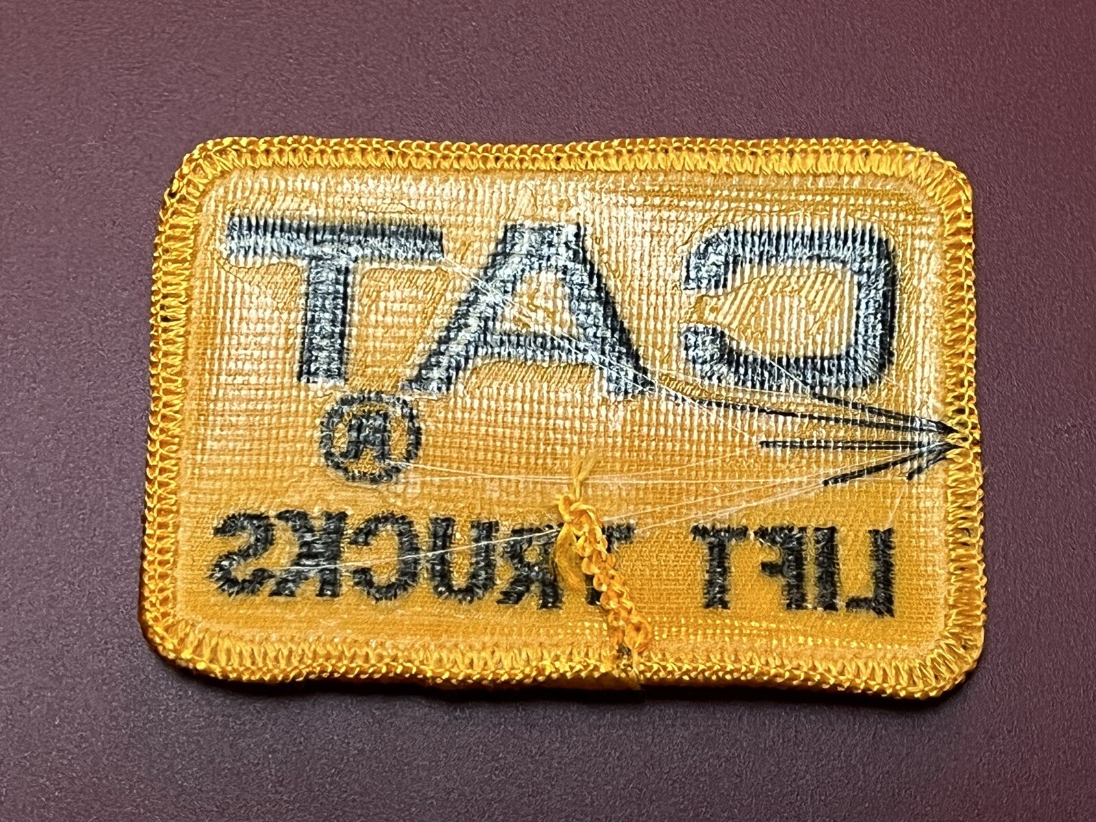 Vintage “CAT LIFT TRUCKS” Souvenir Patch