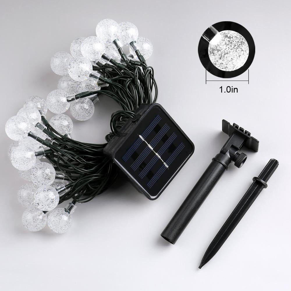 Solar String Lights Outdoor, 36ft 60 LED Globe String Light with 8 Mode, Wate...