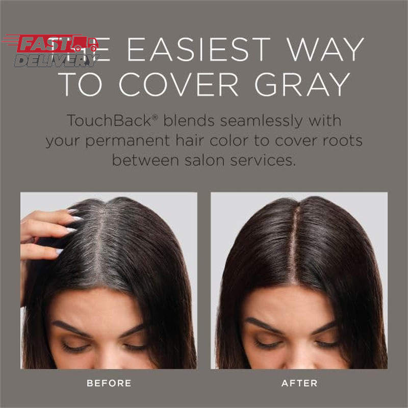 Touchback Pro Gray Root Touch up Marker Applicator - Real Hair Color - Rich Blac