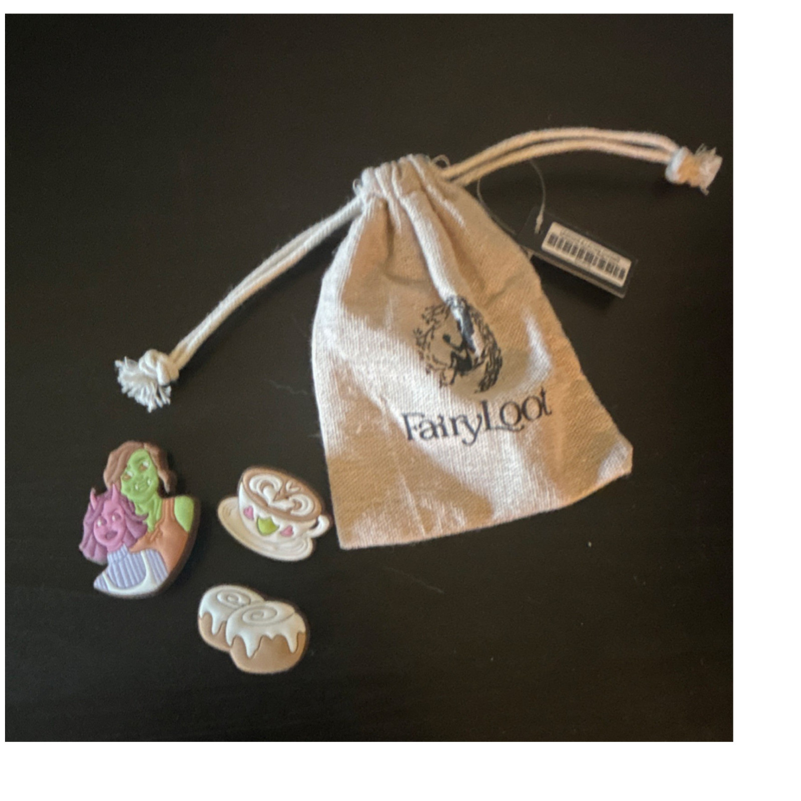FairyLoot Legends & Lattes Charms Fantasy Collectible Set with Pouch