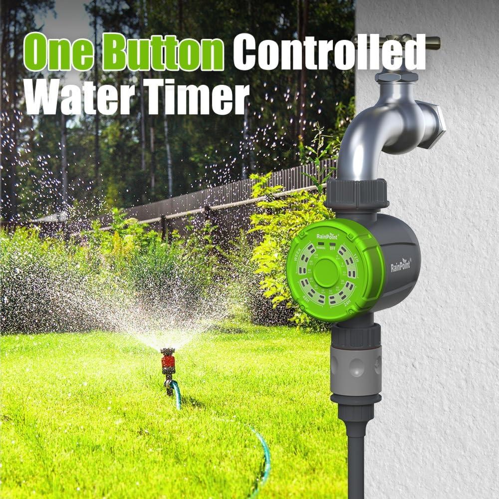 RAINPOINT Water Timer for Garden Hose - Smart Hose Timer Irrigation System for G