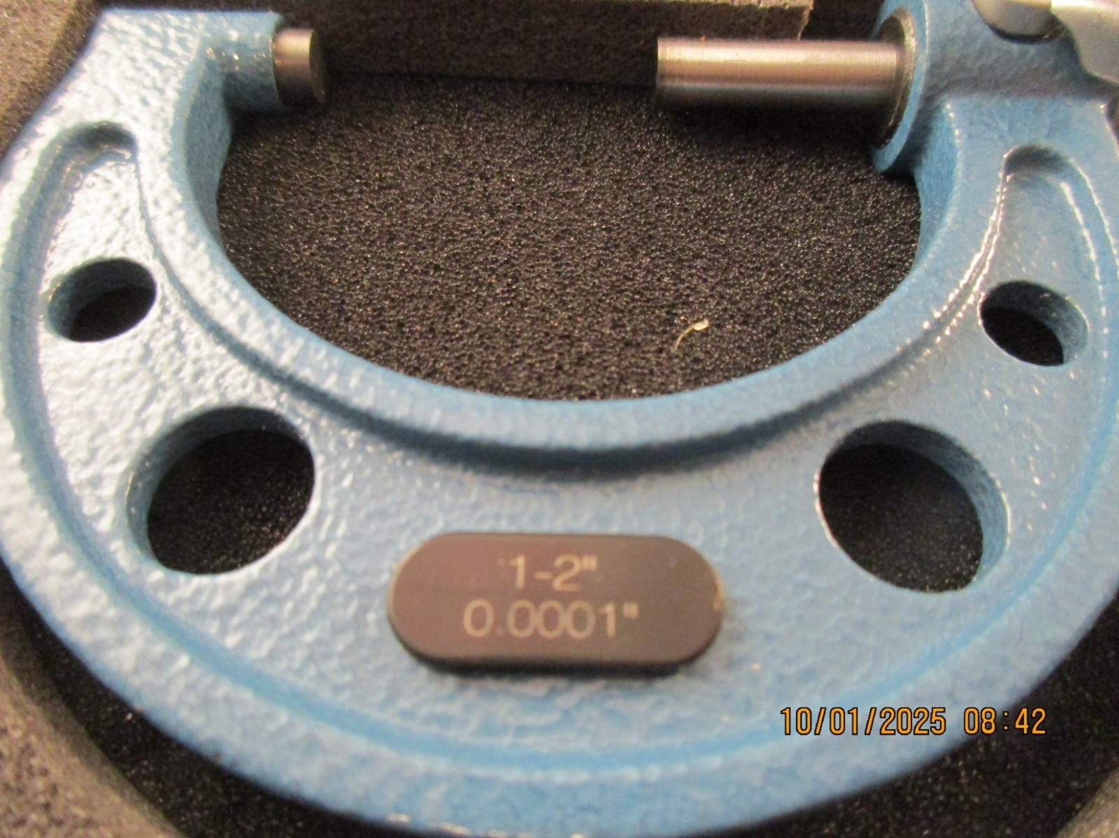 Pittsburgh 64202 3pc Micrometer Tool Set Padded Hard Case 0-3" used vg condition