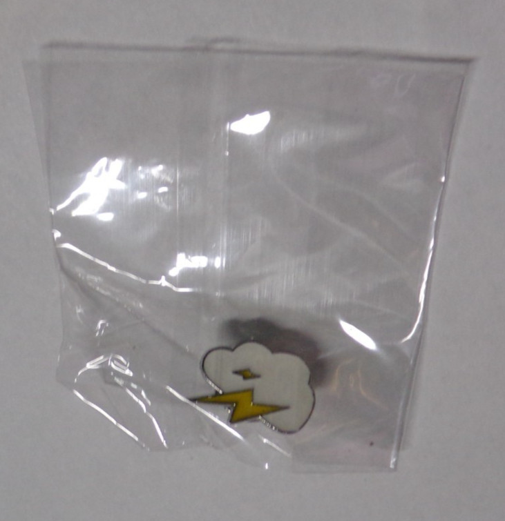 Cloud With Lightning Hat Tie Tac Lapel Pin Brooch - New In Pack