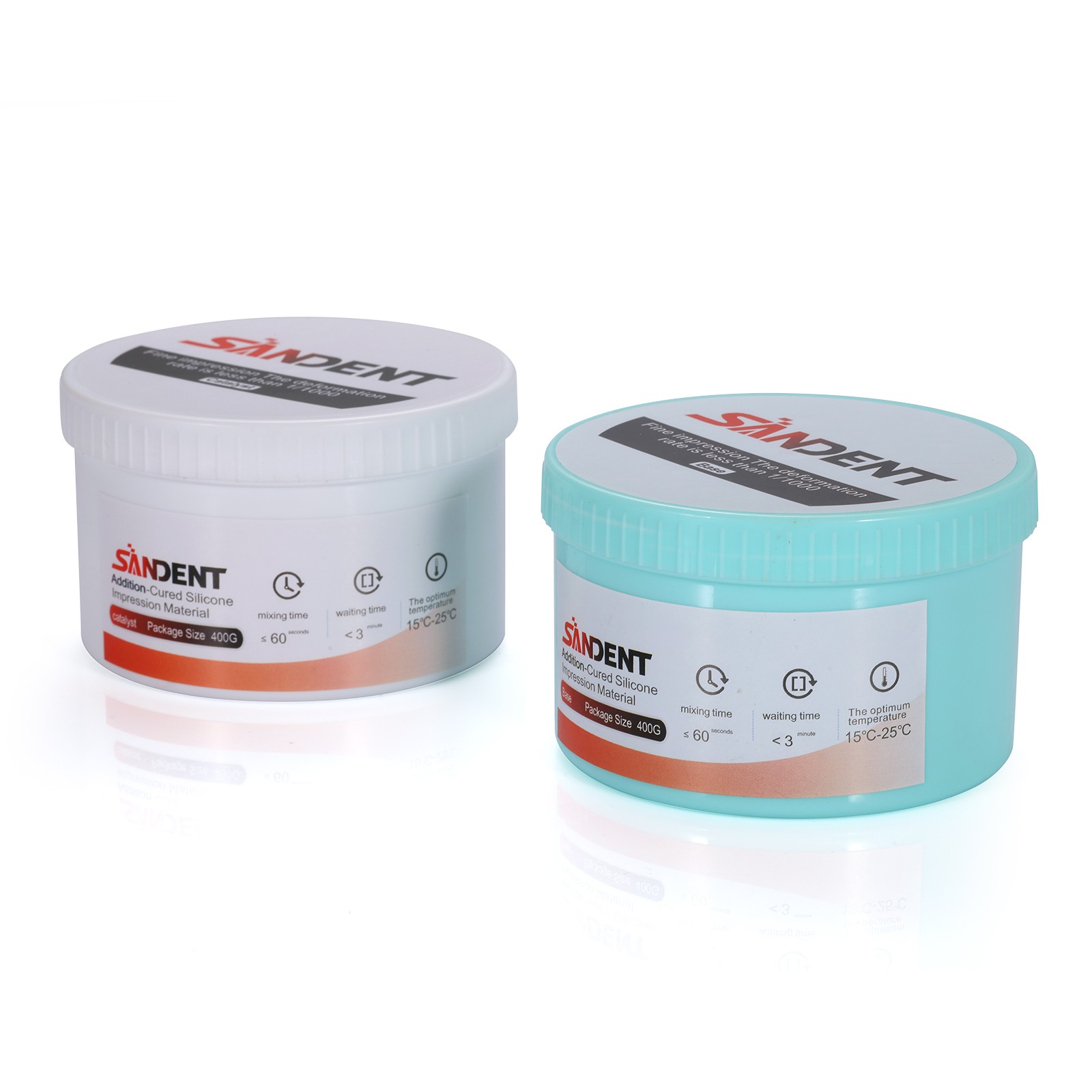 Dental Impression Material Putty Fast/Normal Set Base & Catalyst 400G*2