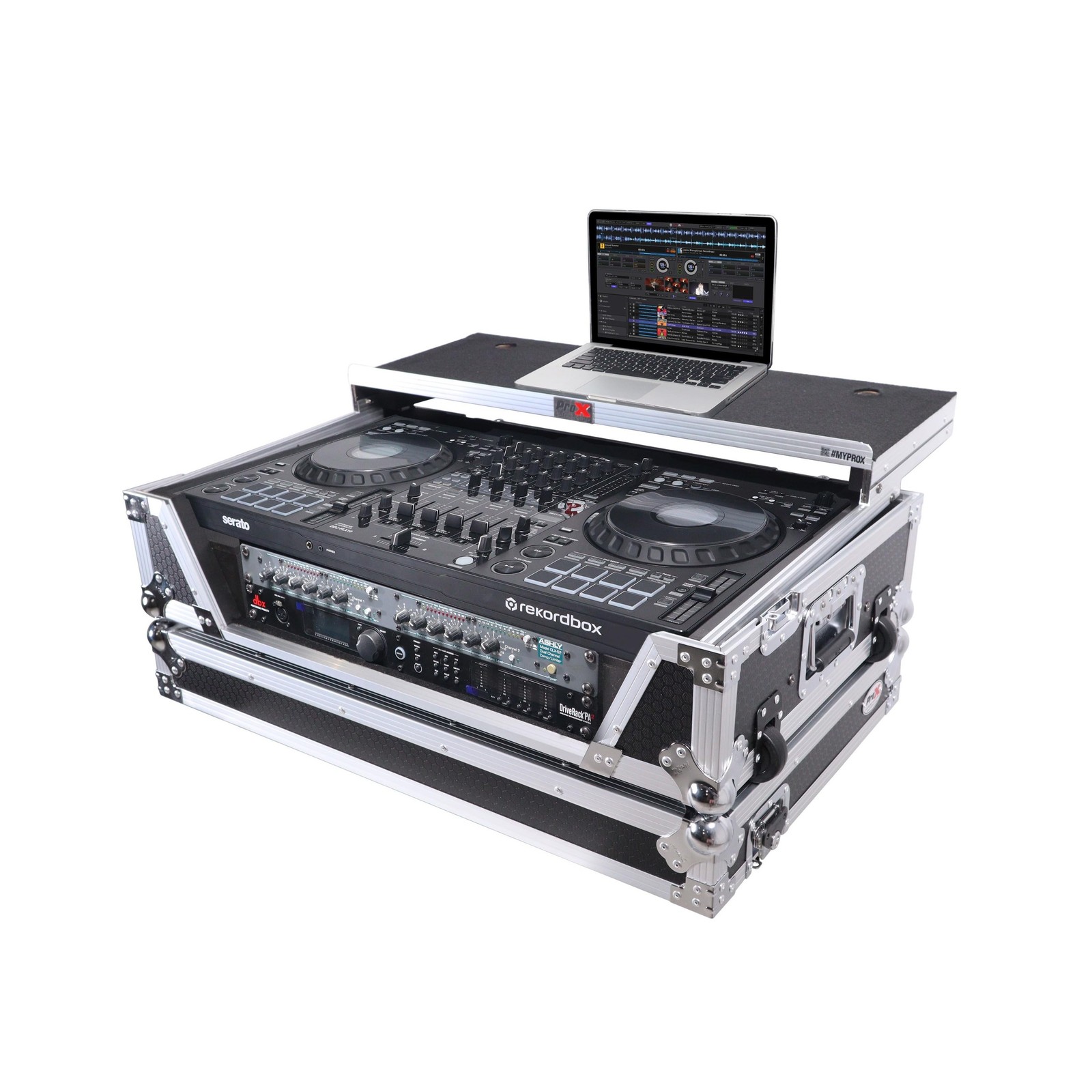 ProX XS-FLX102UWLT Flight Style Road Case For Pioneer XS-DDJFLX10 or DDJ-GRV6...