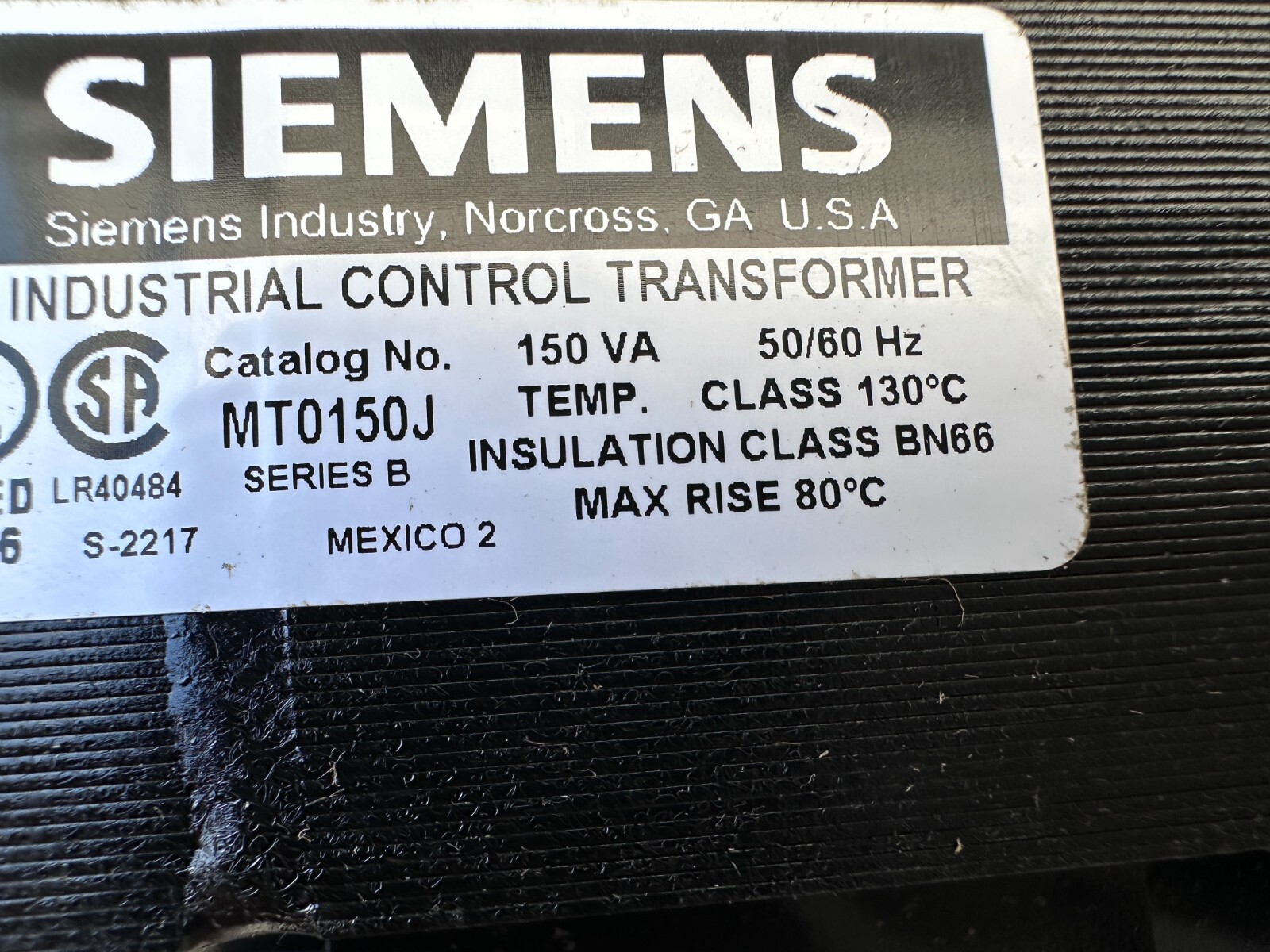 Siemens MT0150J Transformer Kit