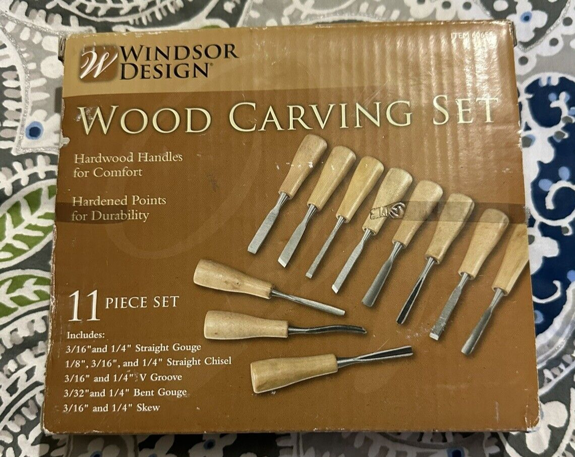 Windsor Design Wood Carving Tools, 11 Piece Set New in Box