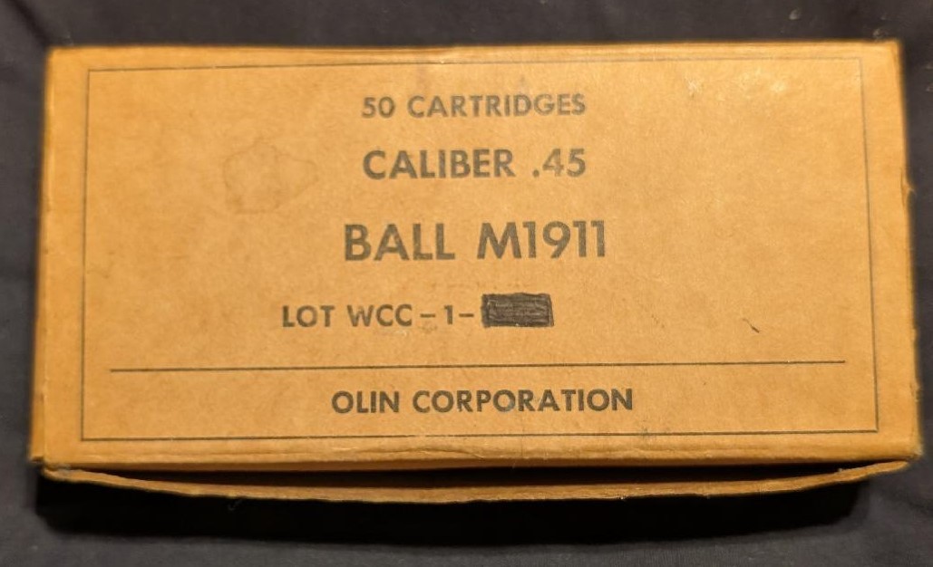 Vintage Military .45 ACP Ammo Box