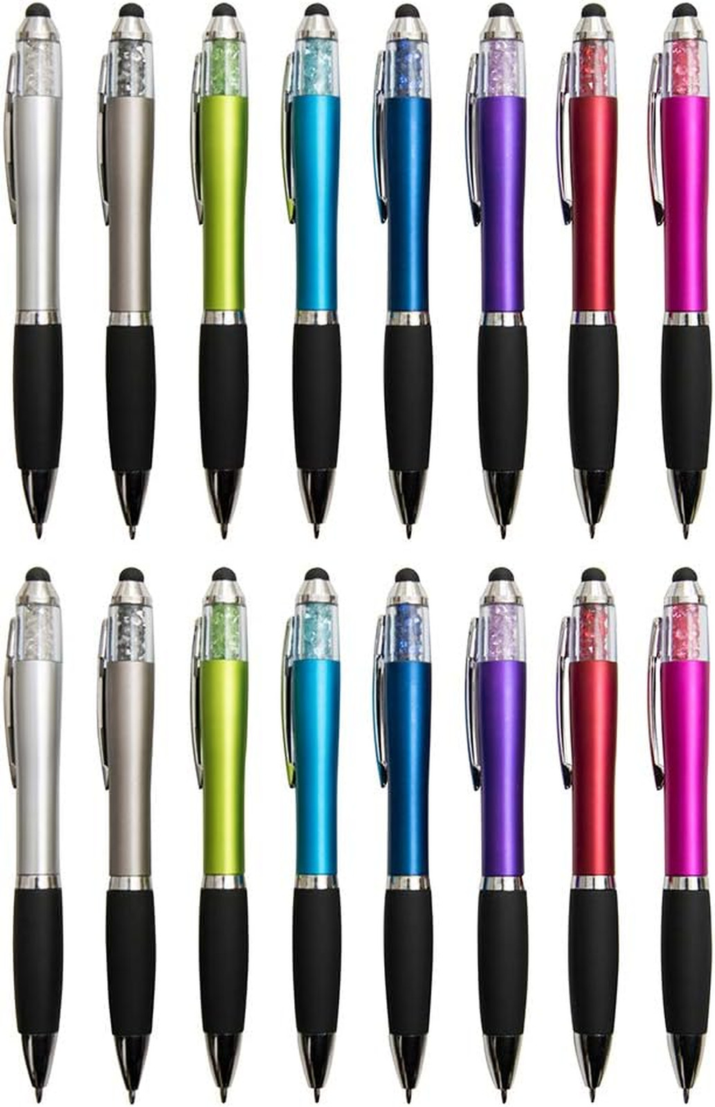 Touch Screen Stylus Pen Set for iPad and Tablets, Medium Point Black Ink