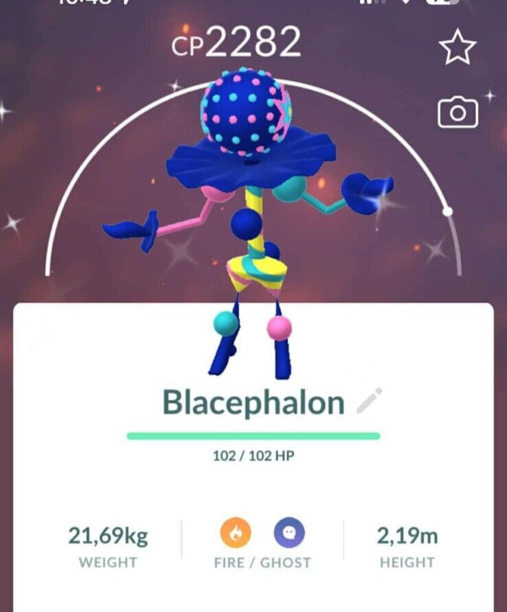 Pokémon - Shiny Blacephalon - P T C - 80k stardust - Please see description
