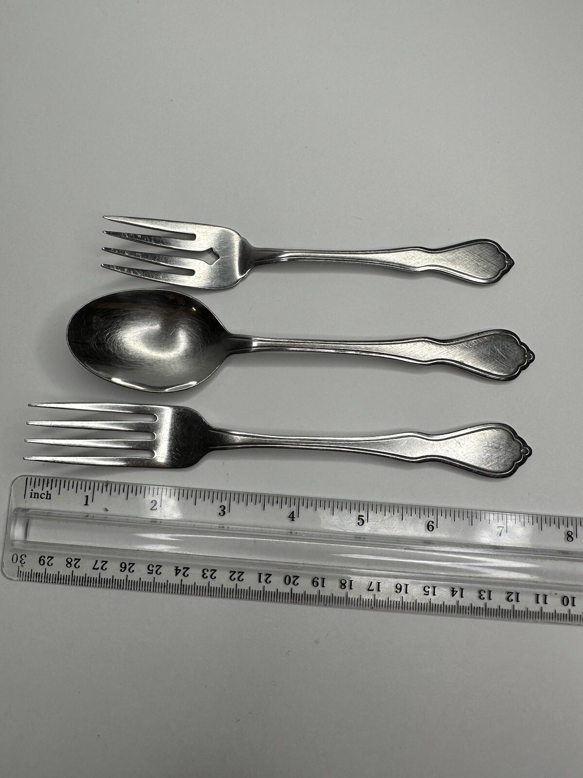 Oneida Trinity Stainless Flatware Replacement 3 Pc Fork Spoon Set Dinner Salad