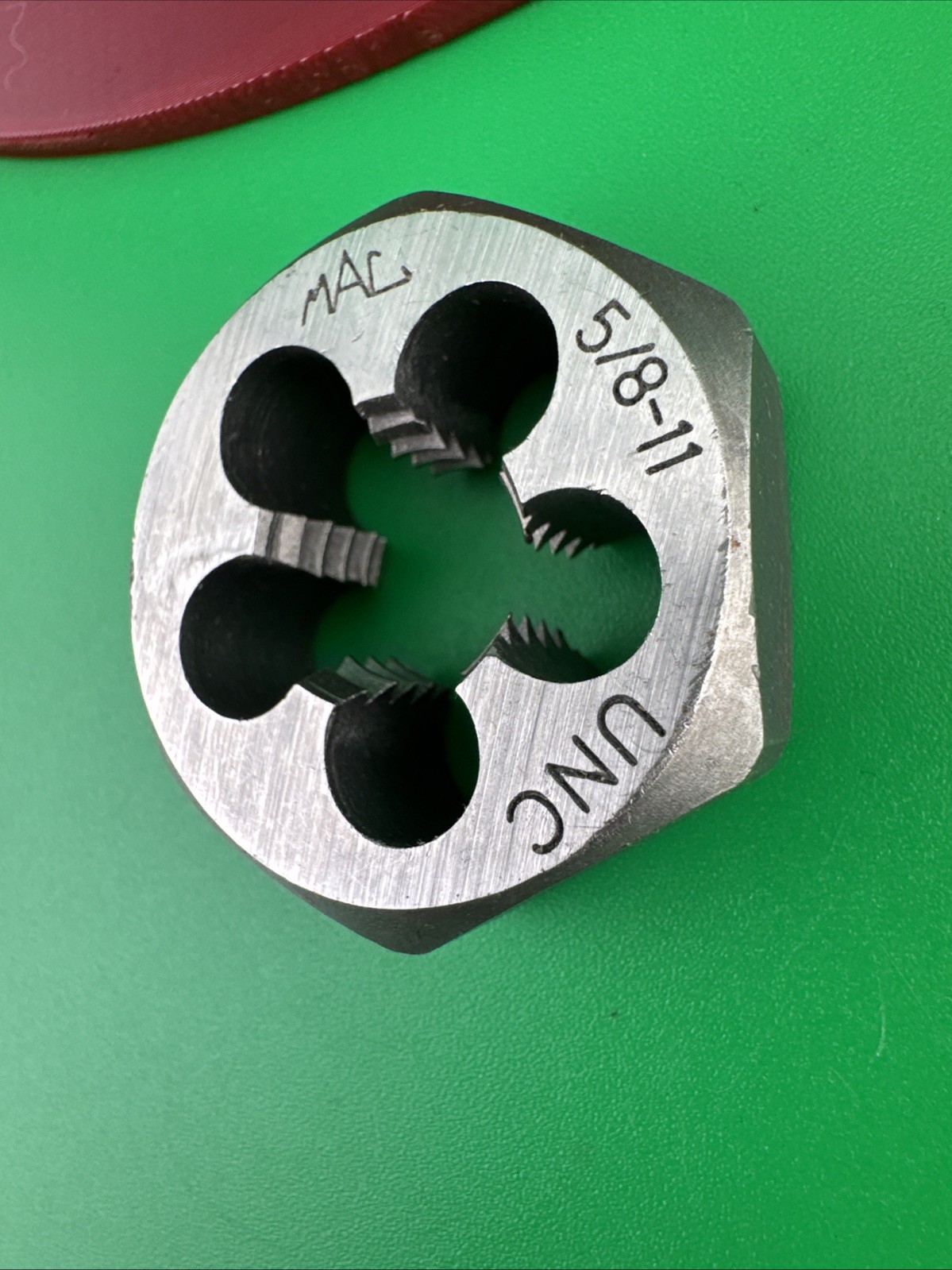 Mac Tools 6852DIA SAE Hexagonal Die 5/8"-11 NC - 1/7/16" Shank