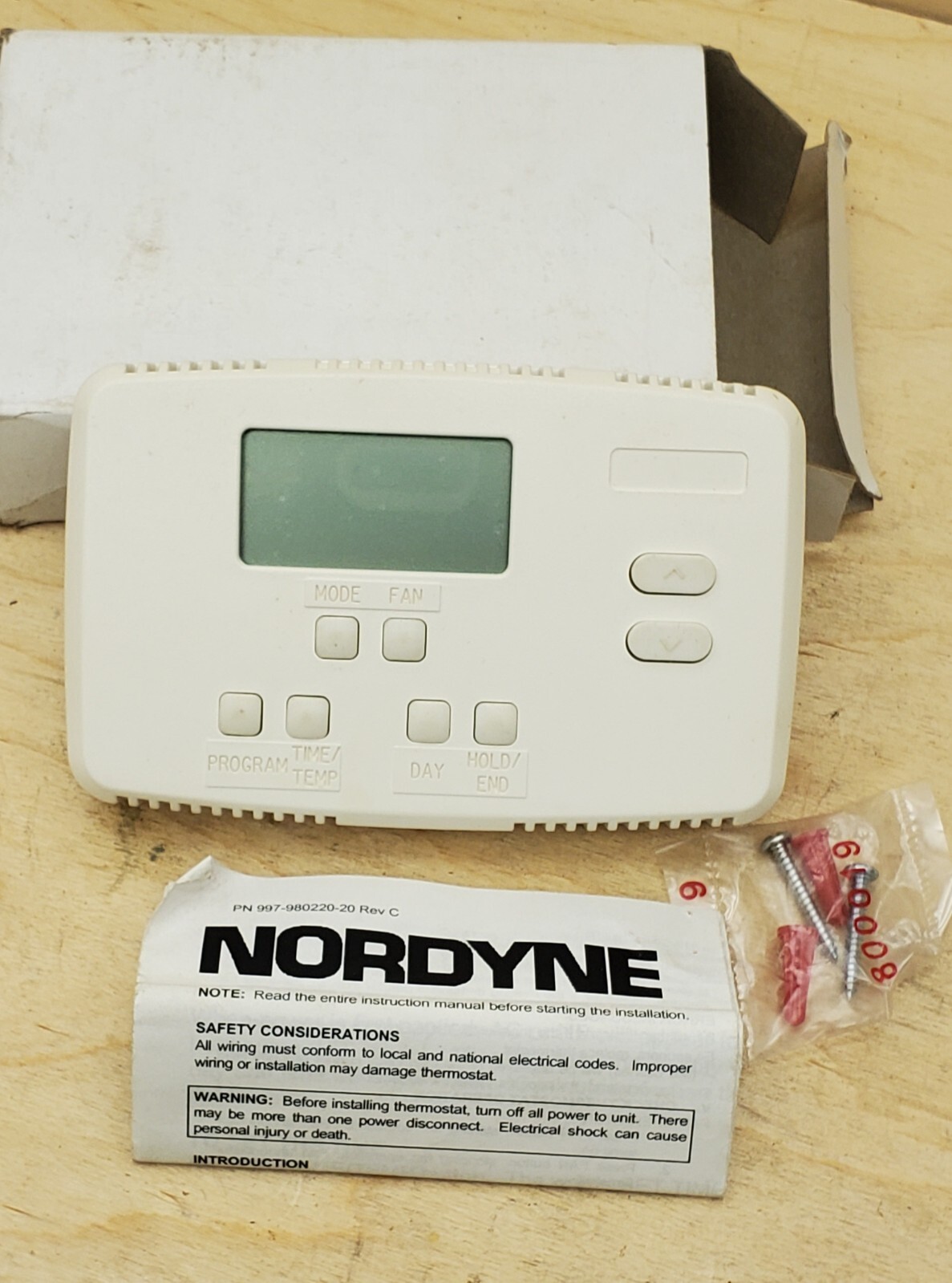 Nordyne Programmable Thermostat 917438 - NEW in Box