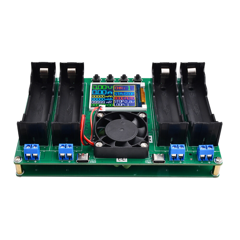 18650 Battery Capacity Resistance Detector Automatic Charging Discharging 4 CH