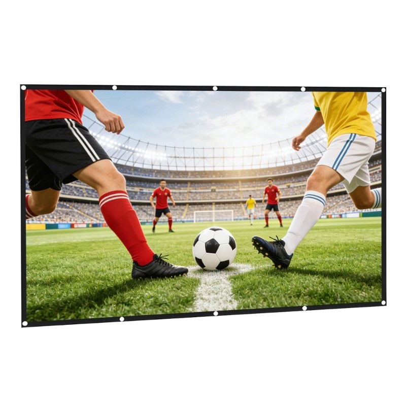 84 100 120inch Multipurpose Folding Screen For Projectors With Smooth Surfaces
