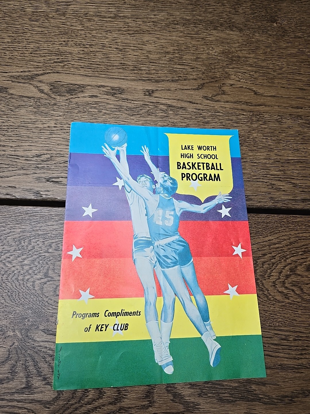 Lake Worth Trojans High School Vintage 1957 Basketball Program Coca Cola Ad
