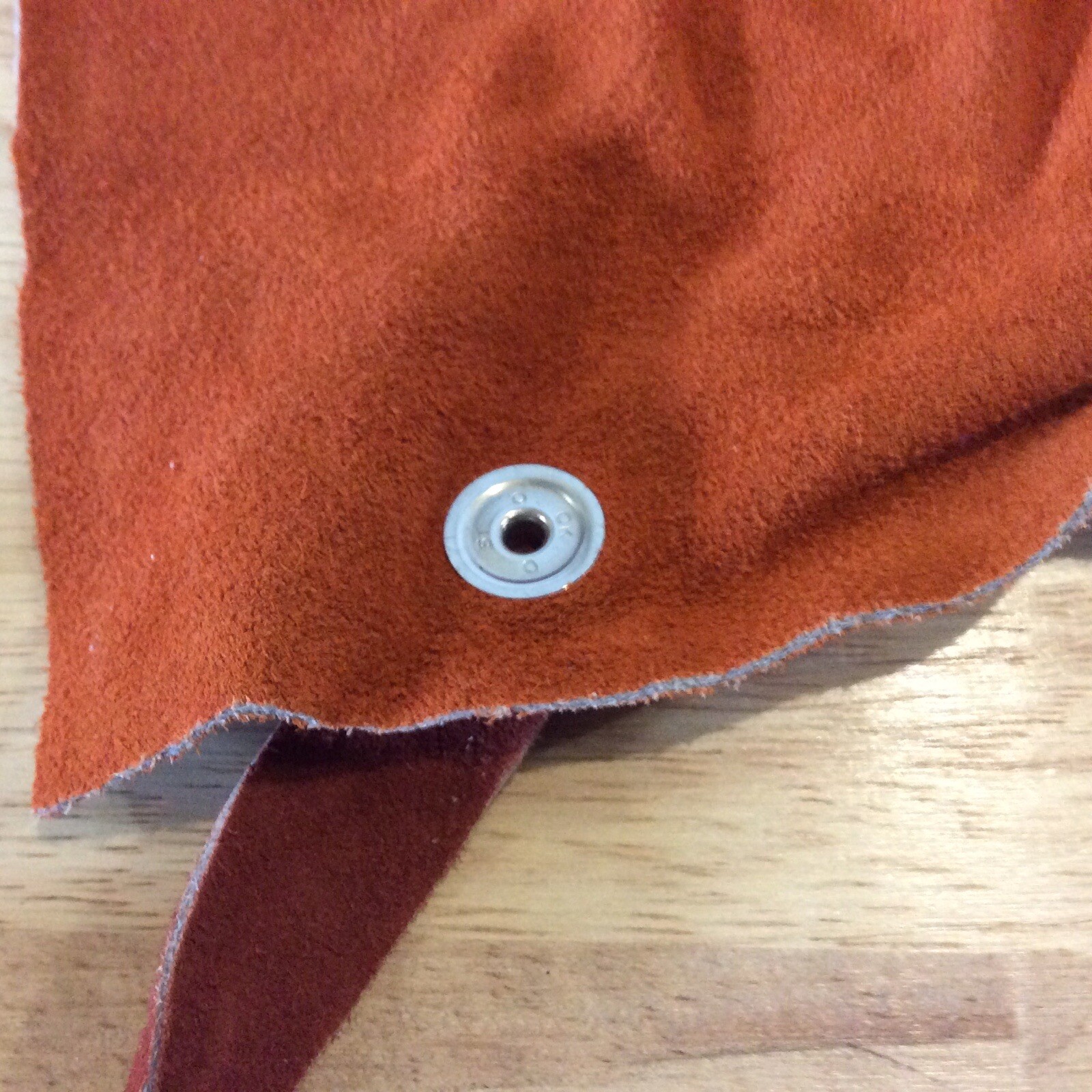 2 Leather Welding Bibs with Snaps Red Ram Brand Size Small