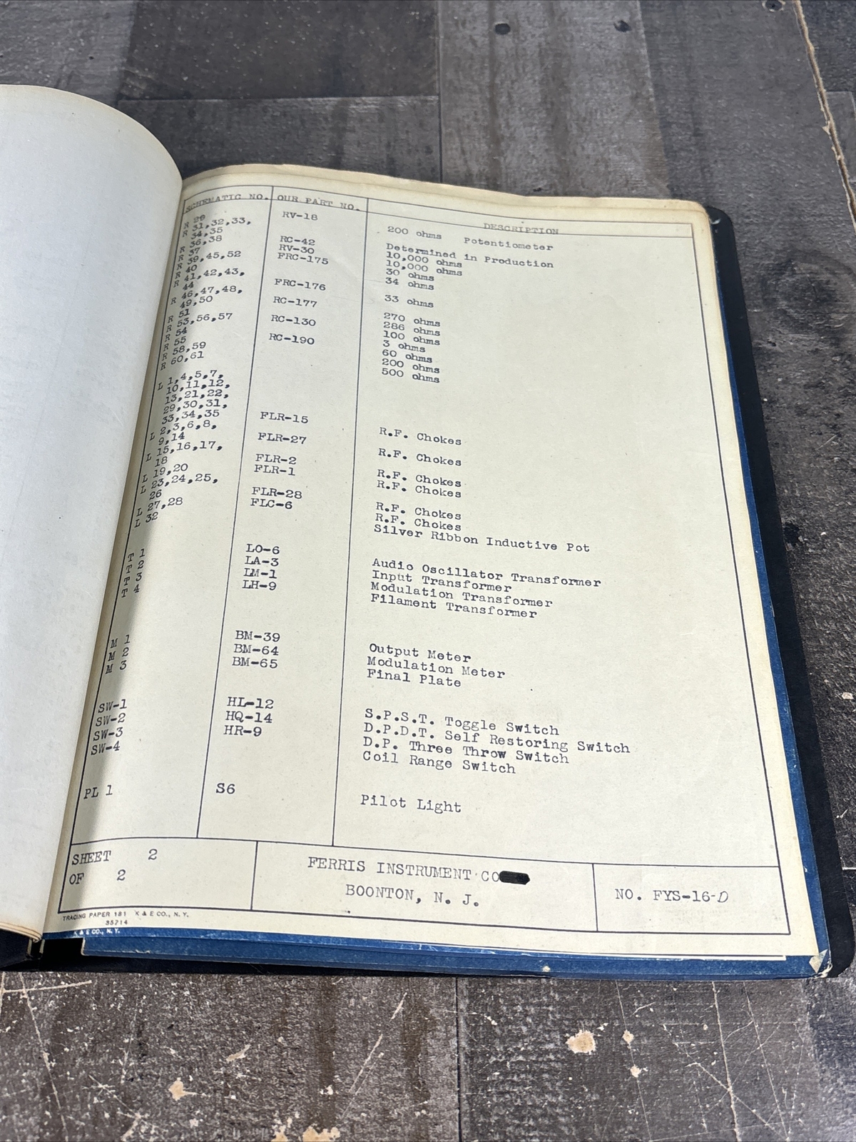 Ferris Model 40A Signal Generator Operating Instructions Manual