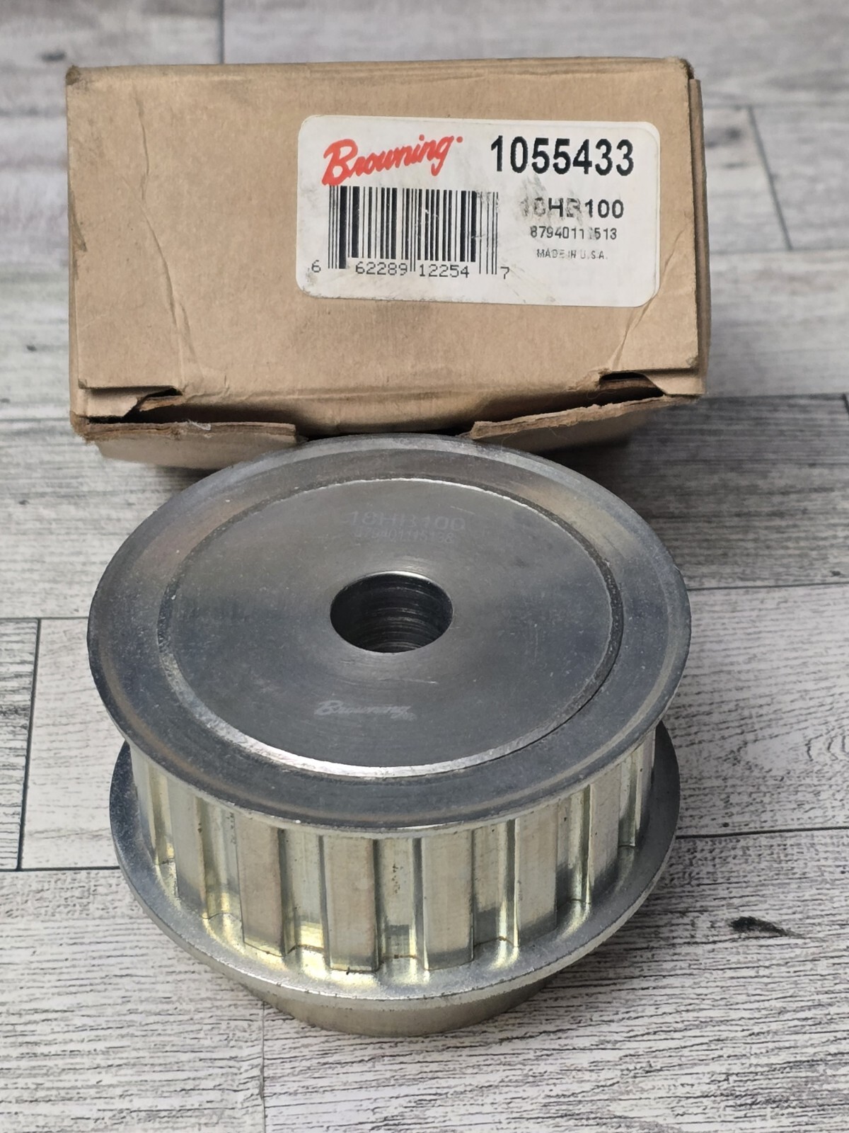 Browning 18HB100 Steel Rough Bore Gearbelt Pulley