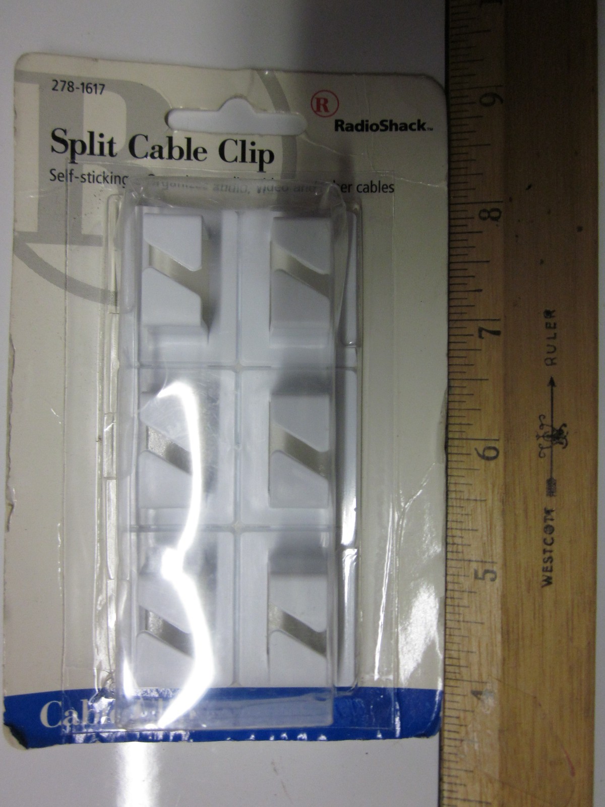 Lot of 2 Radio Shack Radioshack Split Cable Clip 278-1617 Free Shipping!