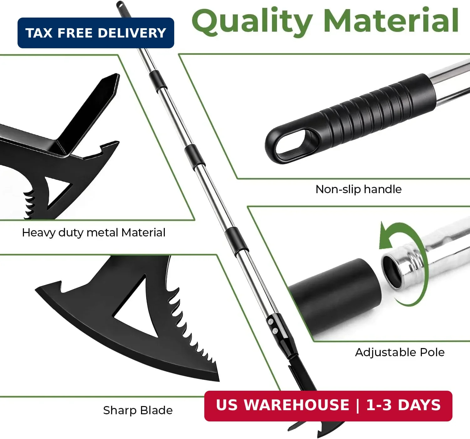 Manganese Steel Crack Weeder Tool,Multi-Functional Weed Puller Tool,Heavy Duty C