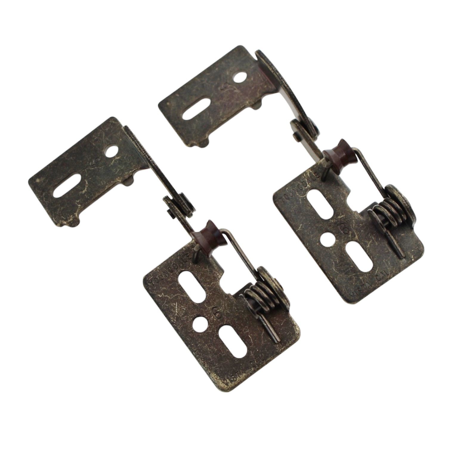 Replace Pair Amerock BP2606 Antique Brass Knife Hinges 1/2" Overlay Youngdale #6