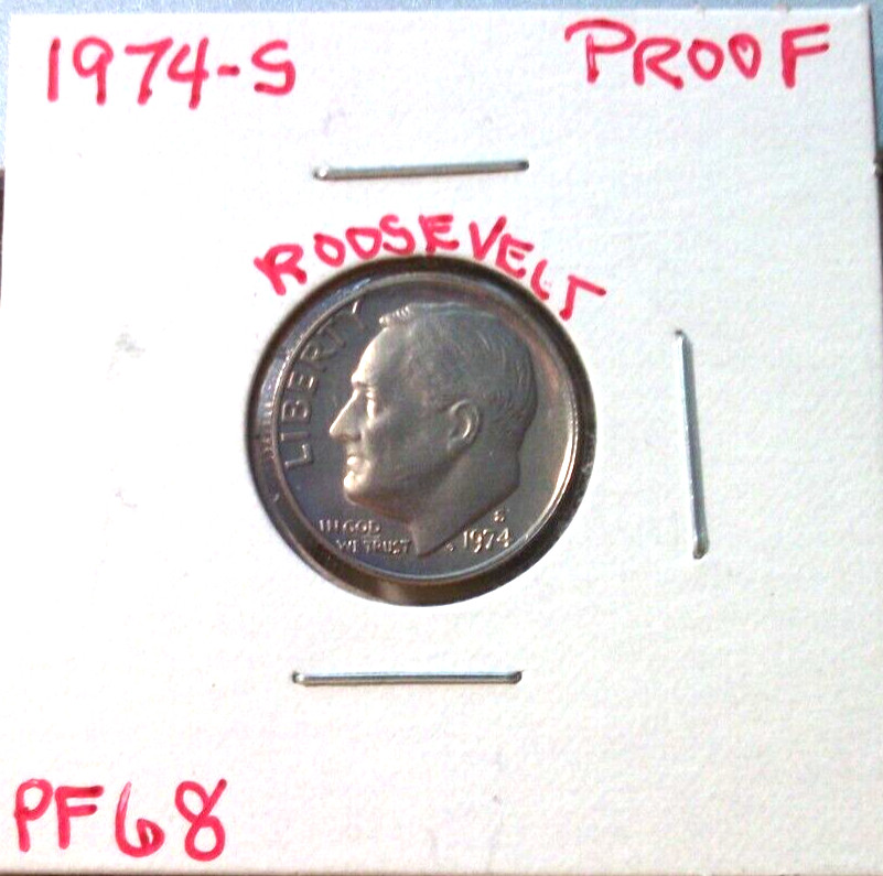 1974 SAN FRANCISCO PROOF ROOSEVELT DIME