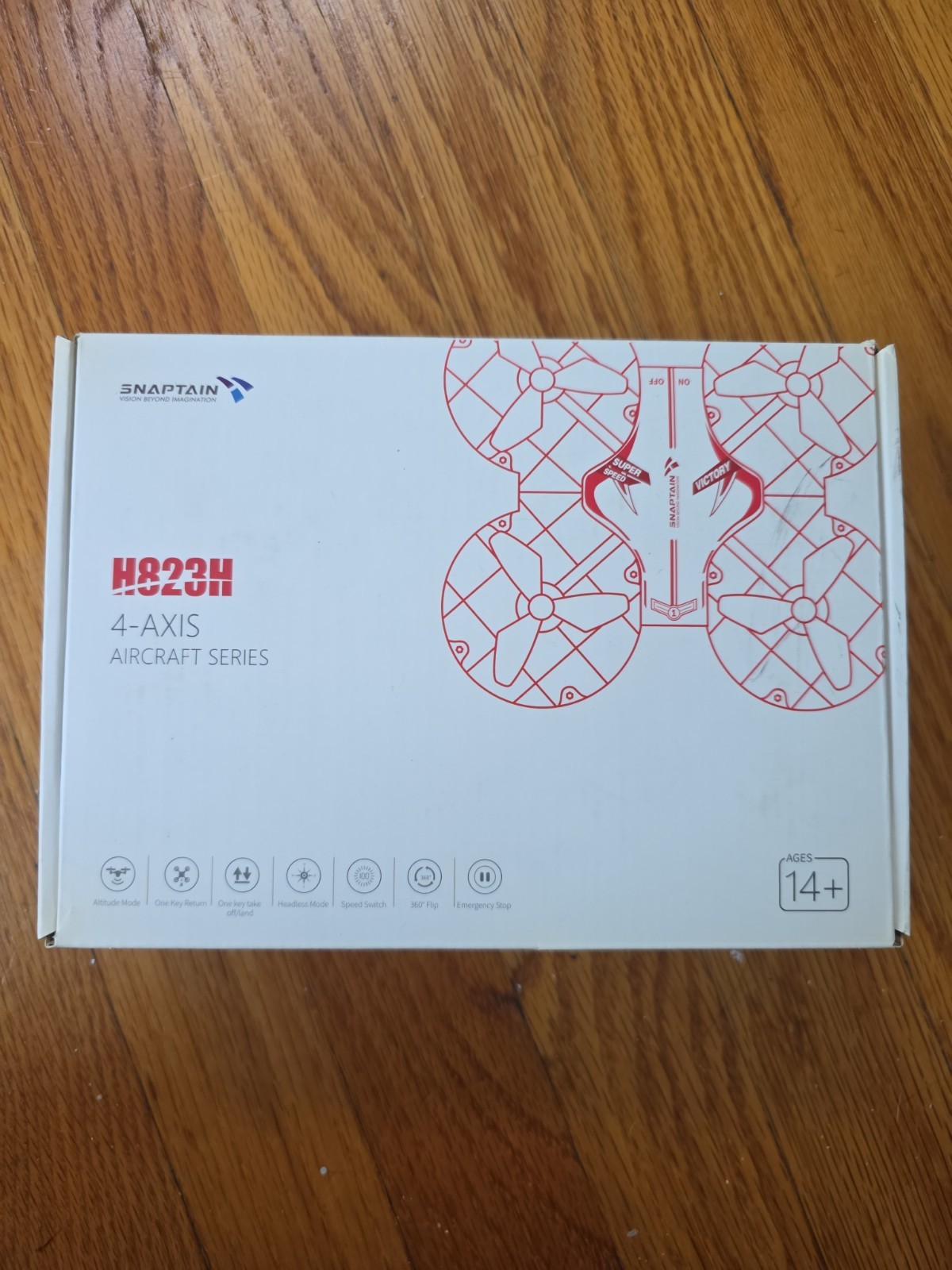 Snaptain Vision Beyond Imagination Drone, H823H 4-AXis Aircraft Series (Red) NEW