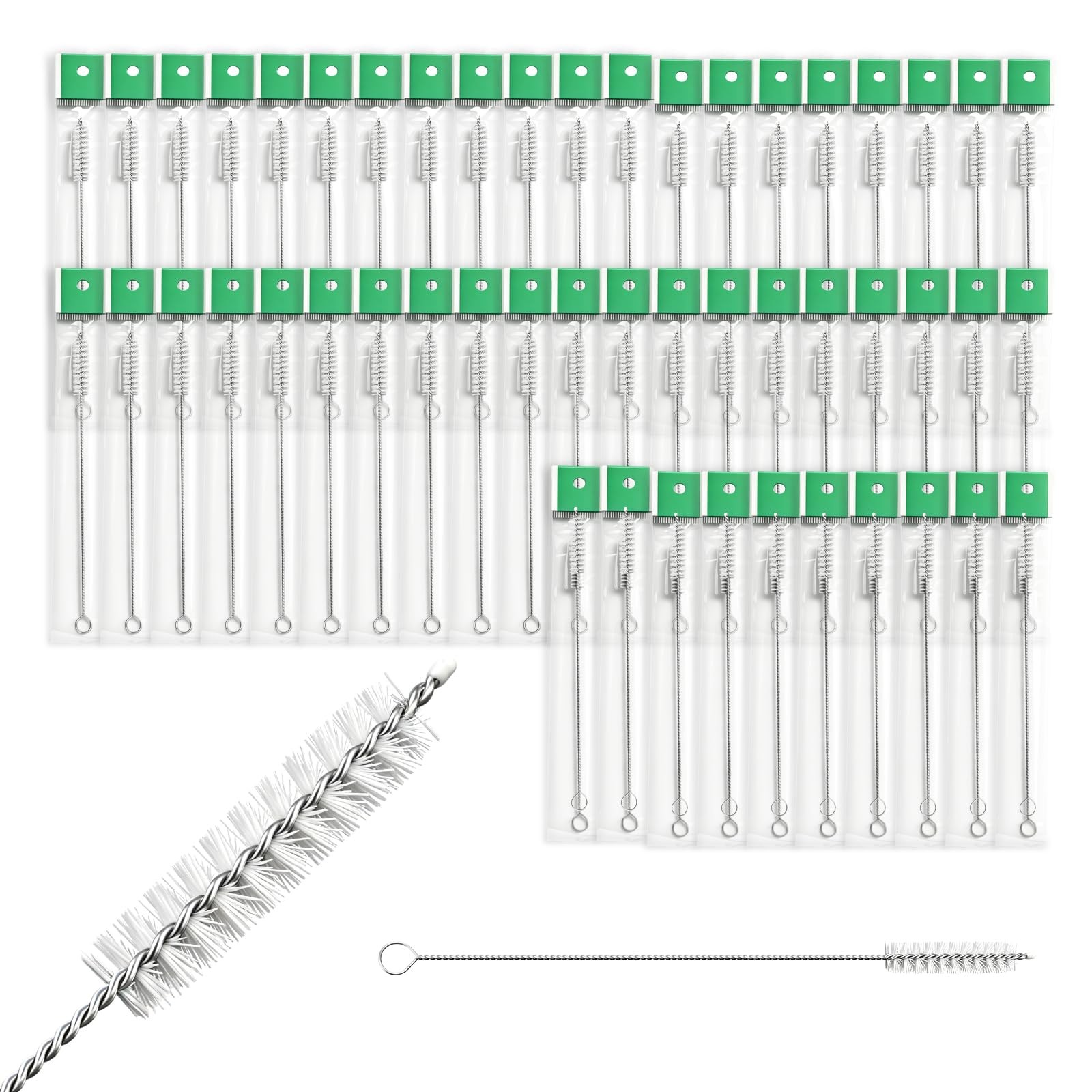 50 Pcs Tracheostomy Cleaning Brushes, 7.8 Inch Bendable Trach Tube Brush with...