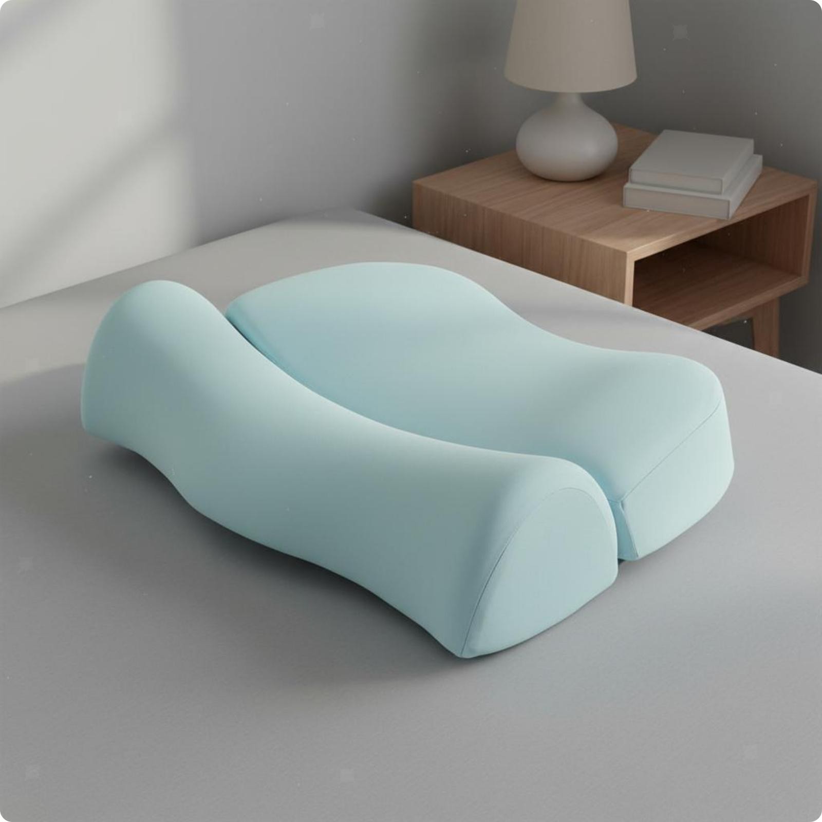 Foam Cervical Nighttime Comfort Pillow Aid Shaped Cervical